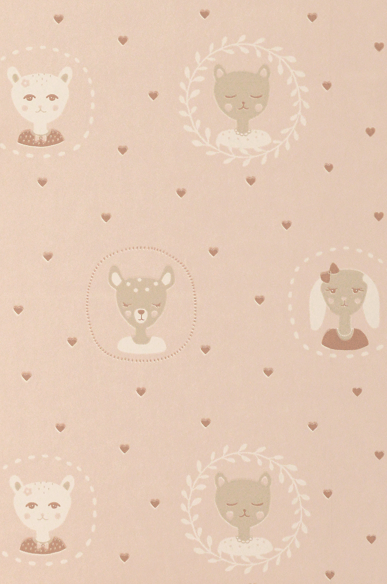 Hearts, Dusty Warm Pink, Majvillan